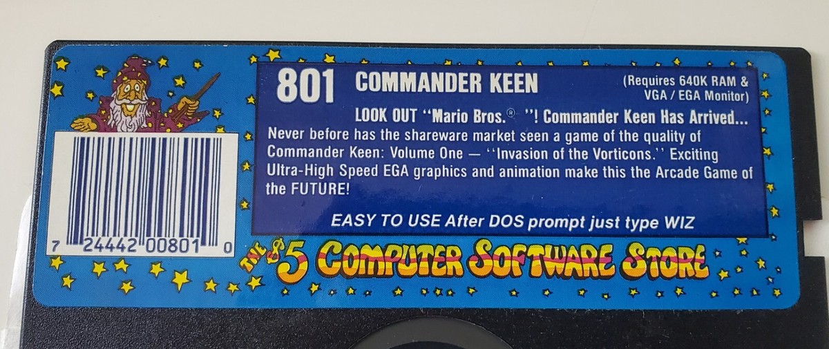 RARE MS-DOS game Commander Keen Vol 1 Invasion of the Vocticons