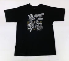 Harley Davidson Bayside Portsmouth VA Black VF Imagewear, Inc. Graphic T-shirt L