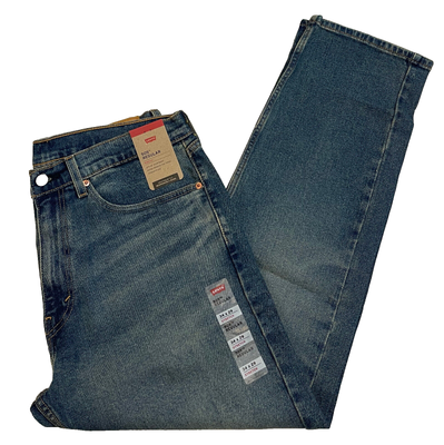Levis 505 Mens Regular Fit Stretch Jeans 34X29 Blue #1994 W34L29 