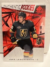 2021-22 Upper Deck SP Game Used Rookies Jake Leschyshyn 146/205 Vegas Knights