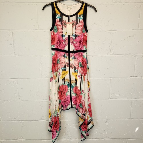Monsoon Dress Georgia Lined BNWT Fit & Flare Midi UK 10 EU 38 US 6 Pink - 第 1/8 張圖片
