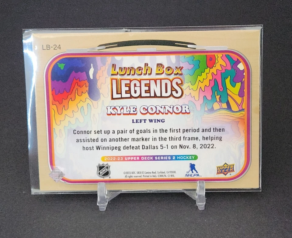 2022-23 Upper Deck Series 2 Lunch Box Legends Kyle Connor #LB-24 - Image 2 of 2
