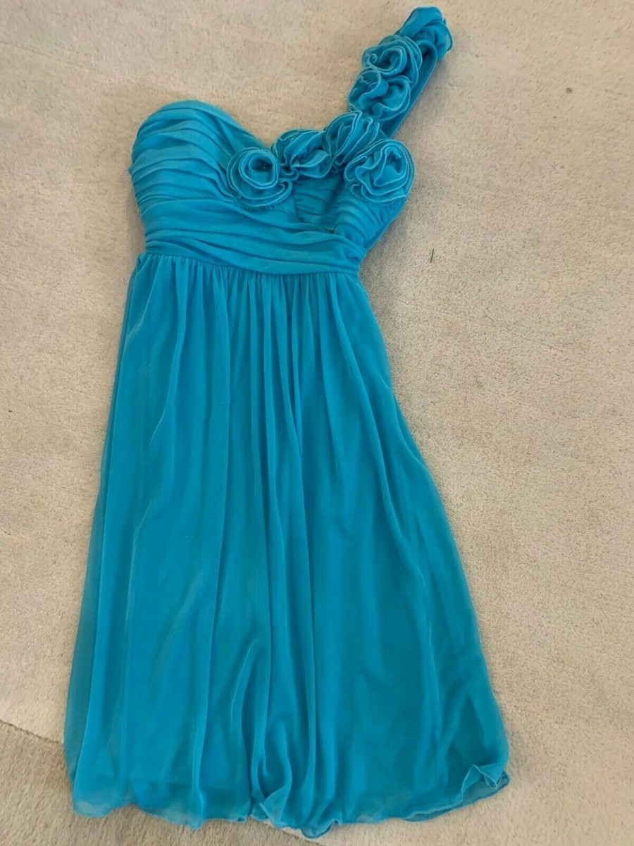 turquoise junior bridesmaid dresses A-Line Halter Sleeveless Long Chiffon Junior Bridesmaid Dresses