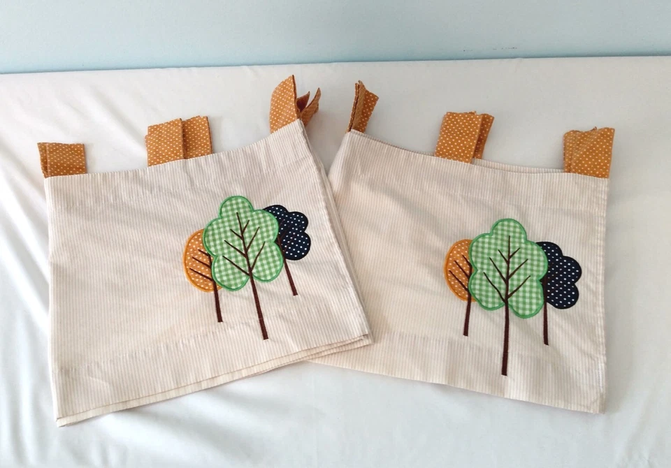 Trend Lab Cenefas Árbol de Otoño Pestaña Top DOS 15 x 55 Pulgadas Otoño Cocina Decoración Forradas Foto 3 de 4