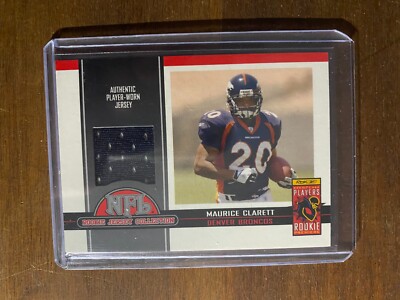 2005 Topps Total Football Maurice Clarett Player Worn Patch Relic Denver Broncos