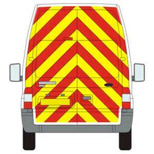 VAN REFLECTIVE REAR CHEVRON KIT - FULL HEIGHT ANY VAN (including Hi-Top ...