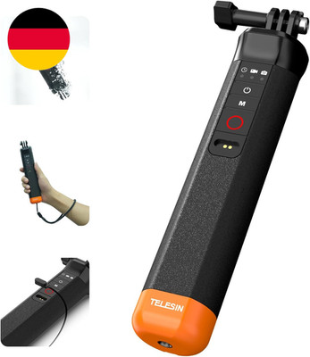 TELESIN Schwimmende Selfie Stick Hand Grip Wasserdicht Griff Mit Bluetooth Fernb