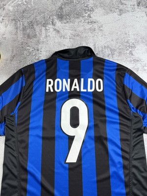 9 Ronaldo Inter Milan 1998 1999 Nike Blue Soccer Football M Home T