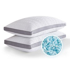 Meoflaw Cooling Pillows Standard Size Set of 2,Shredded Memory Foam Bed Pillo...