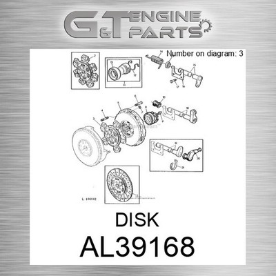 AL39168 DISK fits JOHN DEERE (Surplus Open Box)