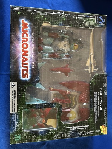 2003 Micronauts Red Falcon Series 2 Retro mit Box Neu