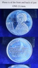 Native American Indian Sequoyah Cherokee 1 Oz 925 Sterling Silver Round