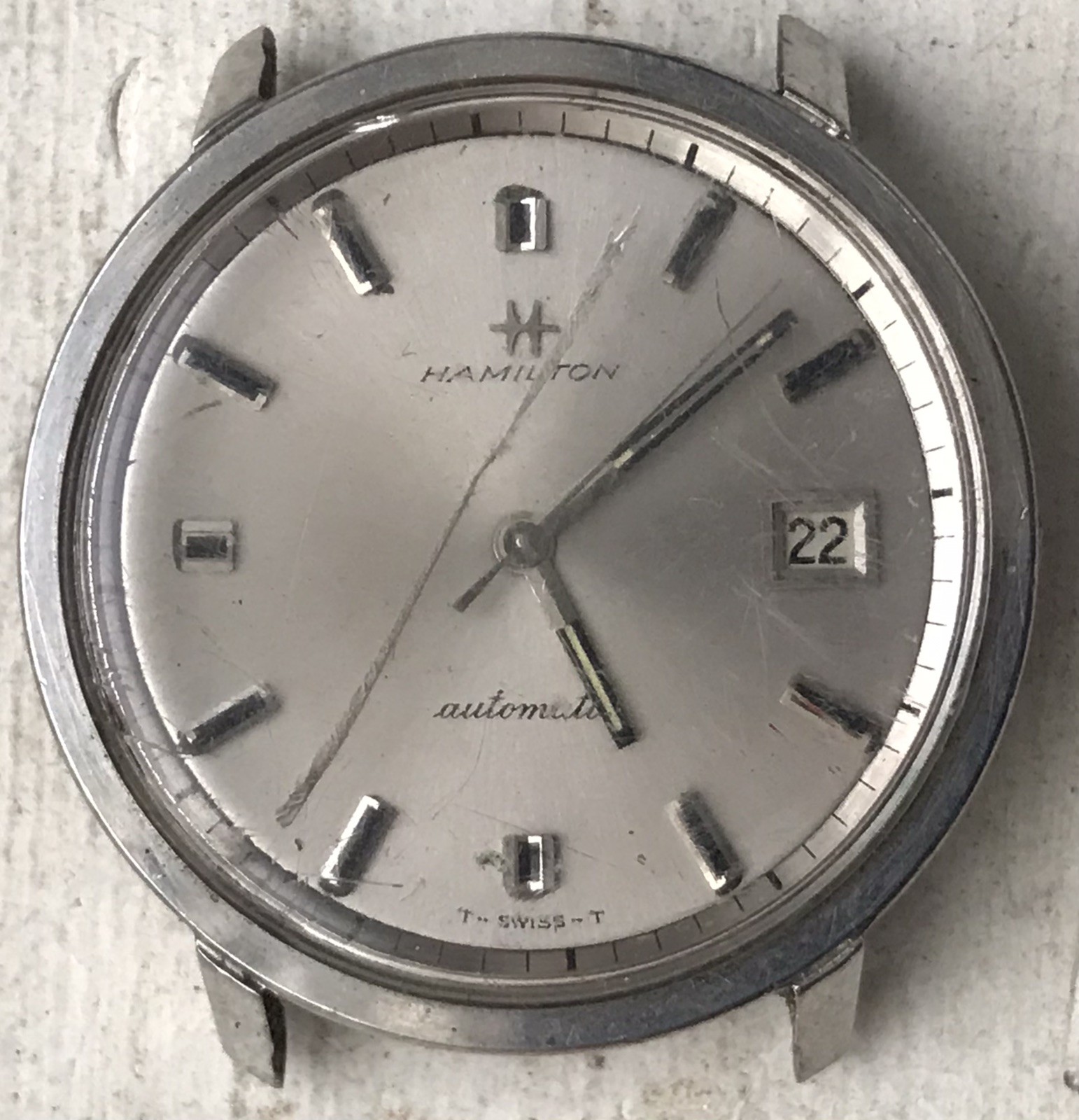 Mens Stainless Wristwatch Automatic Vintage Hamilton  Steel - vintagewatches.pk