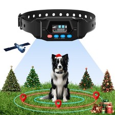 GPS Wireless Dog Fence System Fence for Dogs Training Collar with 3 Warning M...