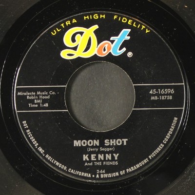 Kenny & Fiends: Moon Shot / One-Two-Three-Four DOT 7'' Single 45 RPM
