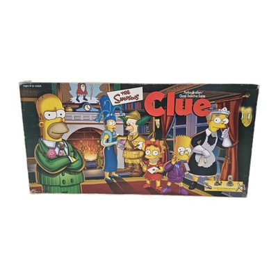 #ad The Simpsons Clue Board Game 100% Complete 2000 Hasbro USAopoly $19.99