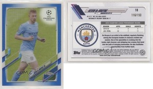 2020-21 Topps Chrome UCL Blue Refractor /150 Kevin de Bruyne #18