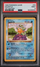 Pokemon Card Squirtle 63/102 1st Edition PSA 9 Game