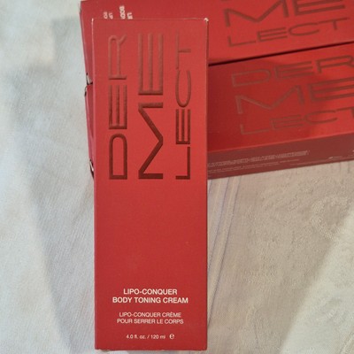 3 Dermelect Lipo Conquer Body Toning Cream Full Size 4 fl oz New NIB
