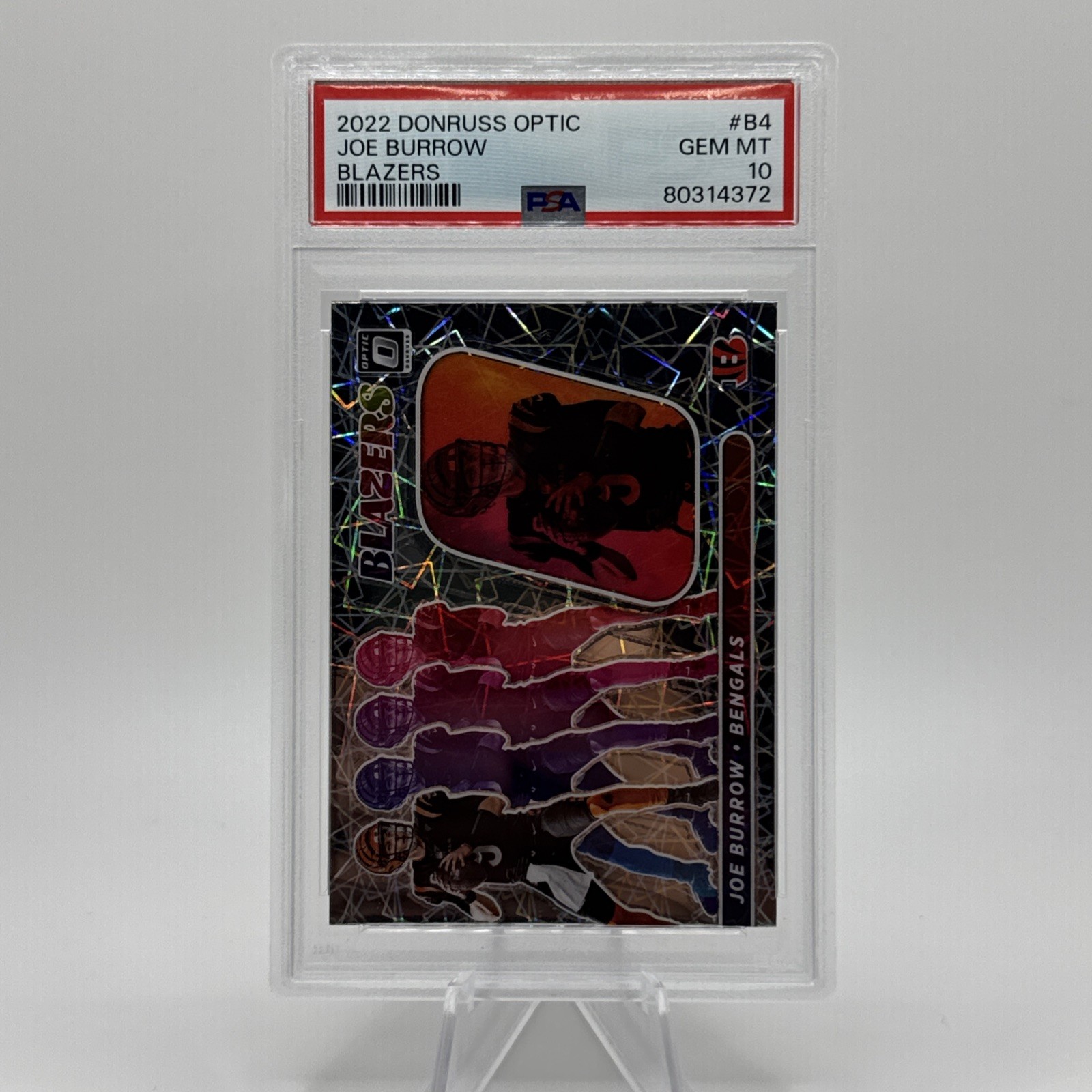 2022 Panini Donruss Optic Joe Burrow Blazers #B4 PSA 10