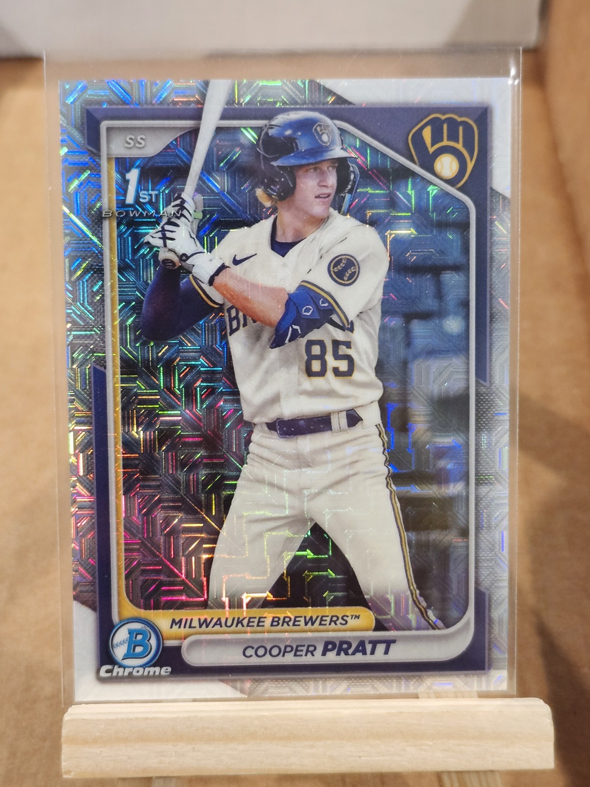 2024 Bowman Chrome Mega 1st Bowman Mojo Cooper Pratt Brewers #BCP-137