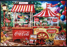 MasterPieces Coca-Cola Stand 2000 Piece Jigsaw Puzzle w/ Box Stand 39" x 27"