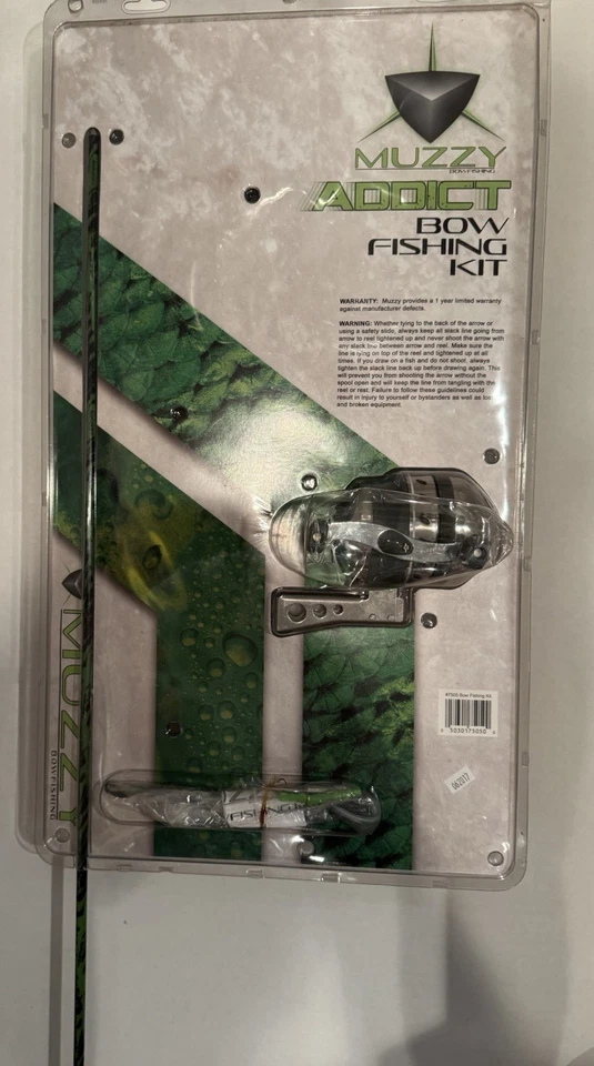 Kit de pesca con arco recurvo Muzzy modelo 7505, peso de dibujo de 40 lb (dispara a la derecha). ¡NUEVO!! Foto 3 de 3