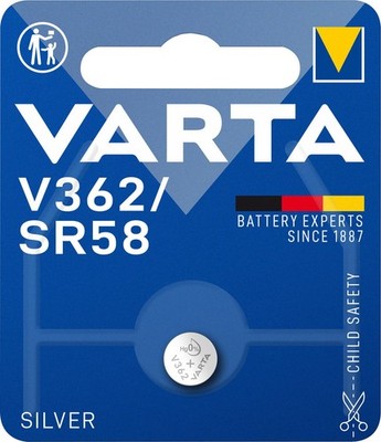 2 Varta Watch V 362 / SR58 Silver Oxide Uhrenbatterien Blister