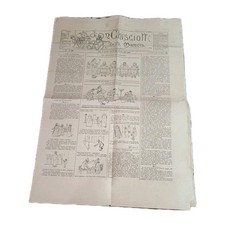 giornale satirico DON CHISCIOTTE DELLA MANCIA anno III n. 340 del 8/12/1889