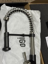Vigo VG02001STMB Edison 1.8 GPM Pull Down Kitchen Faucet ASIS FOR PARTS READ