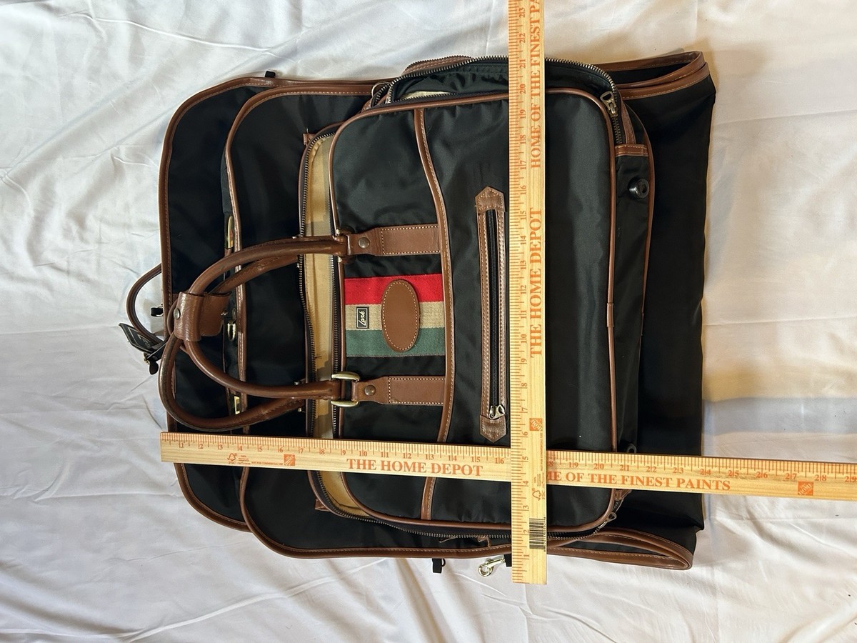 Vintage Lark Hanging Garment Bag And Expandable Carry On Travel