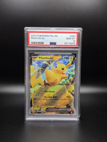 Pikachu ex graded PSA 10 for sale on eBay