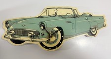 Classic Car Homemade Wooden Clock 14 X 612