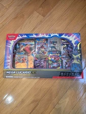 Pokemon TCG Mega Lucario Ex Preimun Figure Collection Box - Factory Sealed