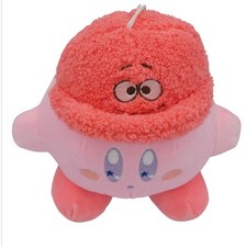 Kirby Plush 8.5" Cleaning Ability Hat Pink Nintendo Plush Toy No Tags