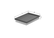 2x Luftfilter MAHLE LX 1038/2x Filtereinsatz für AUDI A6 C5 Avant 4B5 4B6 4B2