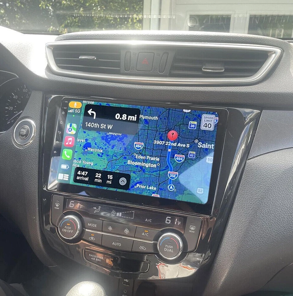 For Nissan Rogue 2014 2015 2016 2017 CarPlay Android 13.0 Car GPS Radio Stereo Foto 3 de 4