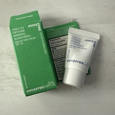 Innisfree Daily UV Defense Mineral Sunscreen SPF45 EXP 1/2026 .33oz/10mL TRAVEL