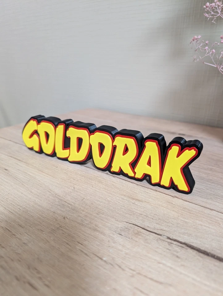 Goldorak Logo Décoratif 23cm Fanart - Photo 2/4