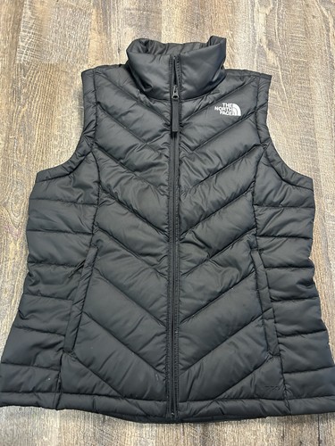 The North Face 550 Daunenweste Damen Medium schwarz Jacke Puffer gesteppt Full Zip
