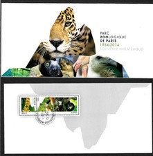 France 2014: Parc zoologique de Paris, Paris Zoo, Animals, Stamped