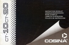 Cosina CT-10 CT-20 - Instruction manual