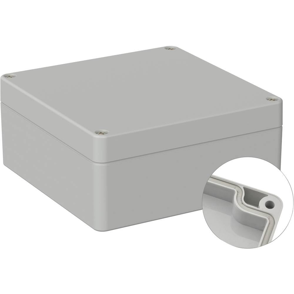 Boîtier d'extérieur étanche gris 122x120x55 boîte dérivation polycarbonate TC-9065460
