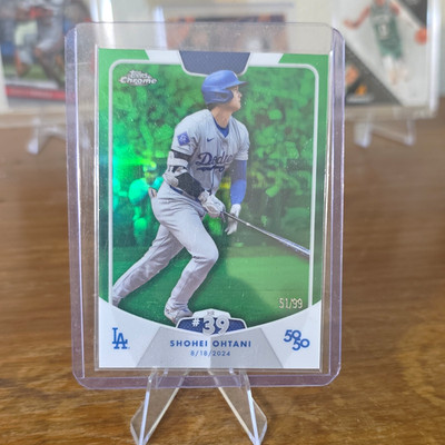 Topps 2024 Topps Chrome Green Parallel Shohei Ohtani #39 /99 Dodgers