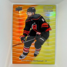 2023-24 Upper Deck Allure Color Flow Orange-Yellow #CF33 Brent Burns