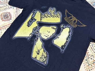 Vintage 1997 Aerosmith Steven Tyler Nine Lives Tour T Shirt USA 