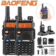 2 Piece Baofeng UV-5R 420~450MHz Handheld DCS 128CH Two-way Ham Radio Interphone