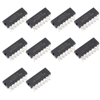 10Pcs SN74AHCT125N SN74 Quadruple Bus Buffer Gates with 3-State Outputs IC DIP-1