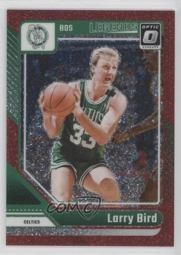 2024-25 Panini Donruss Optic Legends Red Glitter Prizm 14/75 Larry Bird #243 HOF