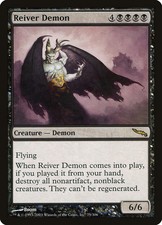 Reiver Demon [Mirrodin] Moderately Played Foil